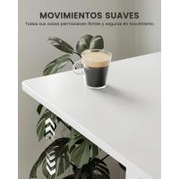Escritorio Elevable Eléctrico Mesa Ajustable en Altura 120x60 cm Mesa de Oficina con Panel Inteligente de 4 Memorias Escritorio con Gancho para Mochila y Tablero Ensamblaje (Marrón Vintage) - details 16