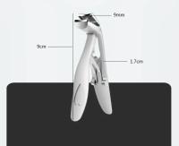 Cortaúñas profesional para uñas de los pies, cortador de uñas gruesas con apertura de mandíbula ancha, mango largo, acero inoxidable, 1 piezas - details 6