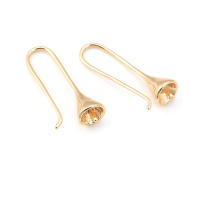 Latón color oro de 18 quilates, compatible con cuentas de medio agujero con ganchos de medio pasador para pendientes, joyería de alta calidad, accesorios para manualidades. - details 92