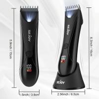 Sejoy 6 en 1 Kit de barba eléctrica para hombres y mujeres, recortador de pelo de nariz, afeitadora de cejas, afeitadora corporal portátil IPX5 - details 20