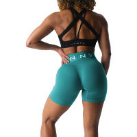 Pantalones Cortos Deportivos Nvgtn para Mujer de Spandex Elásticos Transpirables con Efecto Hip-lifting para Fitness y Correr - details 9