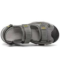 Nuevas sandalias de cuero de plena flor para hombre de alta calidad, talla 46, parte superior de seguridad con punta cerrada, zapatos de gamuza para exteriores, OEM de playa - details 3