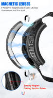 Kapvoe-Gafas de esquí para Snowboard, lentes de doble capa, antivaho, para deportes al aire libre y esquí - details 6