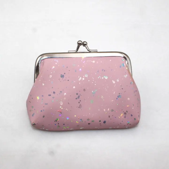Tarjetero clásico, monedero brillante, bolsa de almacenamiento con cierre de beso, Bolso pequeño, bolso de mano, bolso de dinero, bolso de mano con pintalabios para mujer - 1