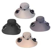 Sombrero de cubo con ventilador para exteriores para hombres y mujeres de ala ancha con 2 ventiladores solares - details 2