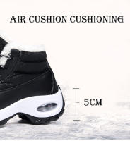 Zapatos de algodón impermeables para mujer, botines de nieve para senderismo, plataforma para mantener el calor con piel gruesa, Invierno - details 3