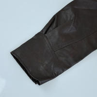 Chaqueta de cuero de manga larga con cuello atado, temperamento de moda, estilo de viaje, otoño e invierno, 2024 - details 11