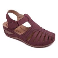 Sandalias de tacón de cuña para mujer, zapatos ahuecados, Verano - details 4