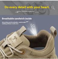 Zapatos de seguridad para hombre, anti-perforación, anti-desgarro, para construcción, trabajo seguro, con placa de acero, aislados, deportivos. - details 13