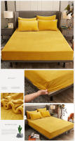Sábana Ajustable de Coral Caliente para Invierno WOSTAR con Forro de Terciopelo para Cama Individual y Doble Protector de Colchón Cubierta de Tela 150 180 Lavado en Máquina Estilo Moderno - details 14