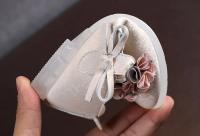 Zapatos de princesa de cristal para niña de cuero floral para niño, estilo coreano, zapatos de baile con lazo para fiesta y boda - details 14