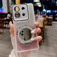 Para pocox6 Glitter Plating funda, soporte para Xiaomi poco x7 pro f6 pro x6 funda de silicona con soporte Poco X6 M6 x7pro - details 1