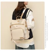 Bolso de mujer, nueva mochila con textura de cuero suave, estilo coreano, mochila escolar retro de moda, bolso de viaje de tendencia de color sólido simple - details 8