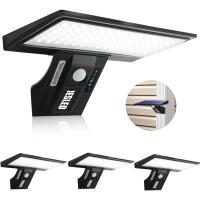 90 LED Focos Solares Exterior, Foco Solar Potente con Sensor de Movimiento, Impermeable con 4 Modos Inteligentes para Jardín, Patio, Camino, Escalera - details 0