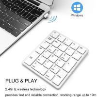 2.4GHz Financial Accounting Number Numeric Keypad Rechargeable Wireless Keyboard Digital for Laptop Computer - details 2