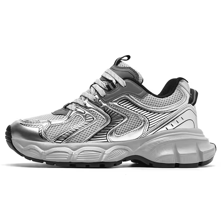 Nuevos zapatos casuales deportivos de moda versátiles casuales de tres colores zapatos de malla transpirable zapatos de papá - 1
