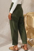 Pantalones elásticos coreanos cómodos originales de mujer Pana Lisa de pierna recta sueltos de Otoño Invierno - details 26