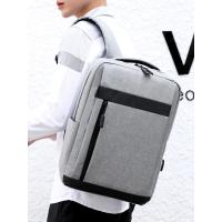 Mochila De Negocios Para Portátil Con Gran Capacidad Multifuncional USB Cargador Impermeable Para Hombres Mochila Casual Con Espalda De Película - details 0