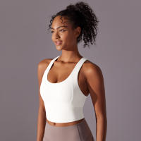 Hamidou-Chaleco de Yoga Sexy para mujer, Sujetador deportivo para Fitness, camisetas sin mangas de Color sólido para Yoga, gimnasio, correr, ropa interior transpirable - details 8