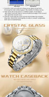 Reloj de Lujo para Mujer – Brillo Nocturno, Calendario, Brazalete de Acero Inoxidable, Elegante Reloj de Pulsera - details 5
