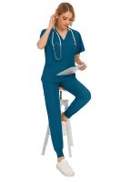 Uniforme médico ajustado para mujer, conjuntos de batas, accesorios de enfermería, batas de cirugía hospitalaria, clínica Dental, salón de belleza, ropa de trabajo - details 33