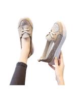 Zapatillas perezoso zapatos un pie estribo cuatro temporadas casual mujer zapatos 2025 nueva madre zapatos baja ayuda plana caminar zapatos - details 7