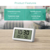ORIA-termómetro Digital para interiores, higrómetro de 4 pulgadas, Monitor de temperatura y humedad con reloj para invernadero, habitación de bebé - details 3