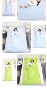 Sábanas antisuciedad portátiles para adultos, telas del color sólido del saco de dormir del hotel del viaje - details 14