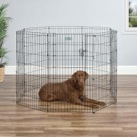 MidWest Homes for Pets modelo 550-42 Parque o corralito para perros sin puerta, 60,96 x 106,68 cm, con revestimiento en negro - details 2