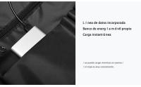 Mochila de gran capacidad para hombre, mochila de viaje de ocio, expandible, impermeable, interfaz USB - details 11