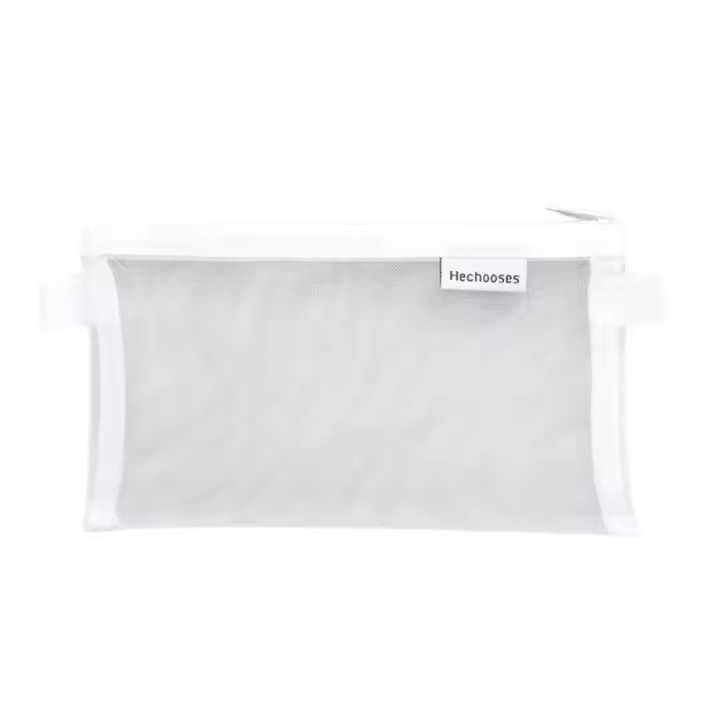 Monedero de malla de Color sólido, bolsa de cosméticos con lápiz labial transparente, Mini monedero, bolsa para bolígrafos, bolsa para artículos pequeños, bolsa de cosméticos de malla para mujer - 1