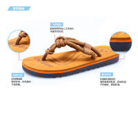 Chanclas de verano pareja masculina antideslizante zapatillas vietnamitas de los hombres clip y sandalias de arrastre en la playa - details 4