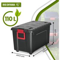 Caja de almacenamiento de plástico grande Caja de garaje de 60 l Lote de 3 SIA-60 Negro Apilable - details 30