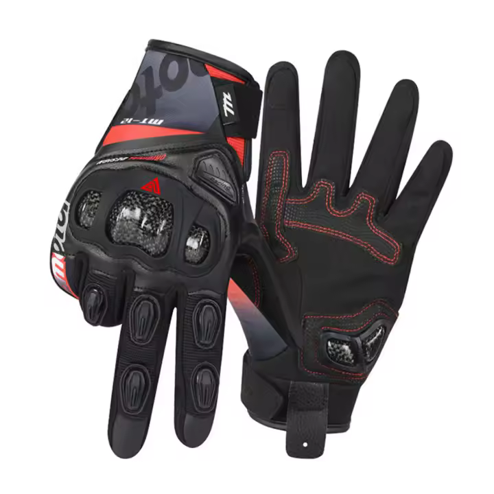 YOUHOO Guantes de Motocross de Fibra de Carbono Deportivos de Tiro Especiales con Dedos Separados Hechos en China, Lavables - 1
