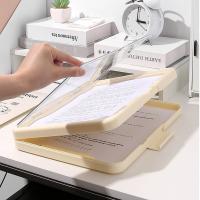 Carpeta multifuncional A4, organizador de archivos, tablero de documentos integrado de gran capacidad, almohadilla de escritura coreana Simple, papelería de oficina - details 9