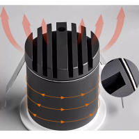 Mini Luces de Downlight LED Regulables Anti-reflejantes Ultra-delgadas de Aluminio - details 4