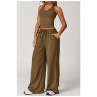 Pantalones rectos para mujer, pantalones de Yoga de cintura alta, entrenamiento para correr, mallas acampanadas, pantalones de Yoga para deportes al aire libre, pantalones atléticos - details 12