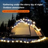 Tienda de campaña con cielo estrellado de doble capa, tienda plegable impermeable automática para 3-4 personas - details 0
