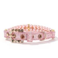 Collares de perlas ajustables para perros y gatos, collar de cristal ostentoso con diamantes de imitación para gatos, joyería de lujo, perlas artificiales - details 6