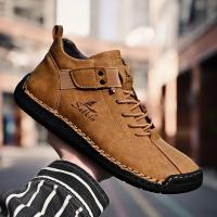 Zapatos Casuales de Cuero Hechos a Mano para Hombre 2024 Zapatillas Deportivas Transpirables para Exteriores - details 23