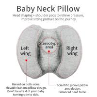 Almohada para cochecito de bebé, almohada para la cabeza del bebé, cojín para la cabeza del bebé, almohada de soporte para el cuello, asientos de coche, almohada para el cuello, almohadas moldeadoras suaves para niños - details 2