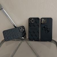Funda para teléfono de moda con letras para iPhone 16 15 Pro 14 Promax 13 Pro 12 Promax 11 XR XS Max 7 8 Negro TPU Borde recto Estuche suave resistente a arañazos Diseño geométrico - details 0