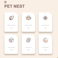 Cama de perro de lujo pata en forma de felpa perro estera, cama para mascotas para perros pequeños medianos y grandes, suministros gatito, perro mascota calmante cama, estera lavable - details 18