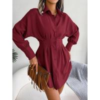 Vestido de blusa de mujer con mangas abullonadas, vestidos de manga larga para mujer, cintura asimétrica, elegante y hermoso - details 20