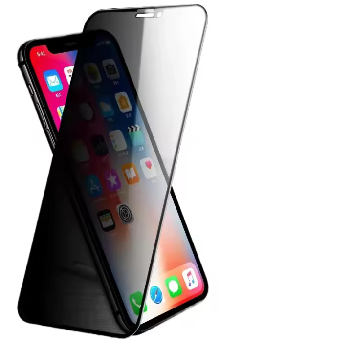 Protector de Pantalla de Privacidad de Cobertura Completa para iPhone 11 12 13 14 15 Pro Max 8 Plus Mejor Vidrio Anti-espía 8K para iPhone 16 PRO XR XS MAX. - 1