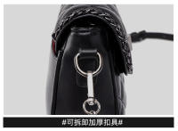 Bolso cuadrado pequeño de cuero genuino para mujer, bandolera de un solo hombro, capa principal de piel de vaca, nueva moda 2025 - details 3