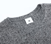 Jersey clásico de cuello alto para hombre, Jersey de punto con tejido acanalado, ajustado, color negro, para primavera y otoño, nueva moda - details 15