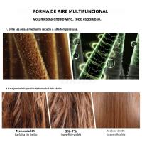 Nuevo Estilo Multi 6 en 1 Cepillo de Aire Caliente Alisador de Cabello Rizador - details 4
