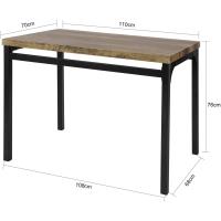 Juego de 4 de 1 Mesa y 4 Sillas de Restaurante Sala Cocina Comedor - details 4