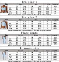 Conjunto de yoga sin costuras para mujer, yoga para mujer, sujetador deportivo acanalado, body de gimnasio, tres piezas de ropa deportiva, 1/2 pieza. - details 24